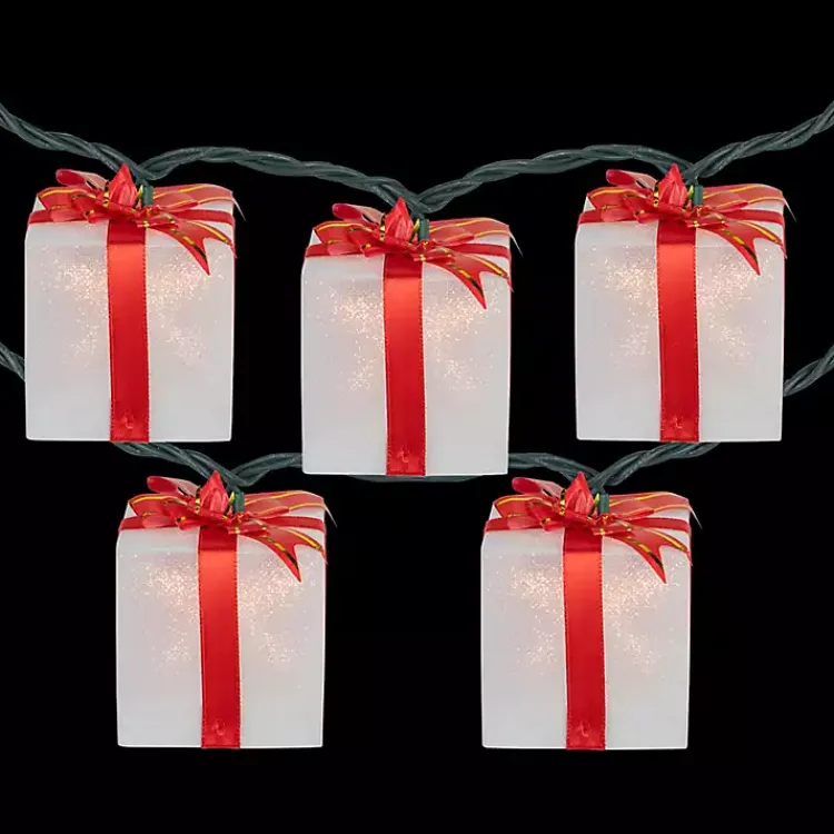 Discount Wrapped Christmas Gifts 10-pc. String Lights Christmas Tree Decorations