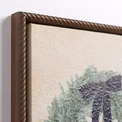 Hot Wreath with Bells Framed Canvas Art Print Christmas Art & Wall Decor