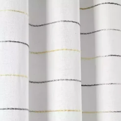 Kirklands Home Curtains & Drapes|Yellow and Gray Stripe Curtain Panel Set, 84 in.