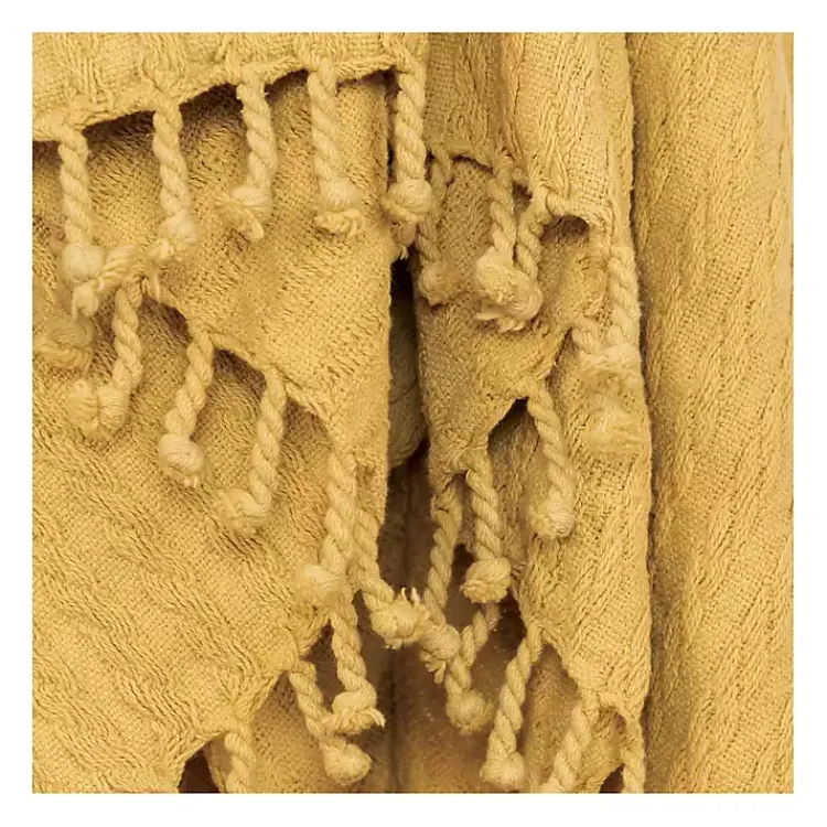 New Cable Knit Tassel Throw Blankets & Throws