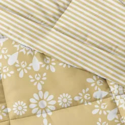 Kirklands Home Comforters|Daisy Medallion Twin 3-pc. Comforter Set Yellow