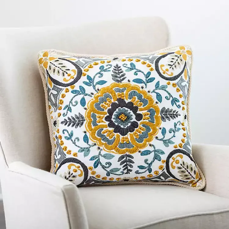 Hot Embroidered Claudia Pillow Pillows