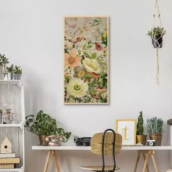 Kirklands Home Canvas Art|Flowers Framed Canvas Art Print Yellow