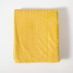 Best Heavenly Herringbone Plush Throw Blankets & Throws