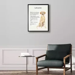 Kirklands Home Wall Quotes & Signs|Yellow Labrador Facts Framed Wall Plaque