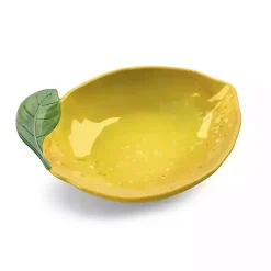 Kirklands Home Outdoor Dining|Lemon Melamine Cereal Bowls, Set of 6 Yellow