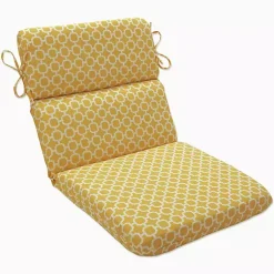 Kirklands Home Outdoor Cushions & Pillows|Pattern Outdoor Chair Cushion Yellow
