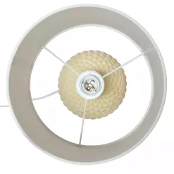 Kirklands Home Table Lamps|Purled Ceramic Table Lamp Yellow