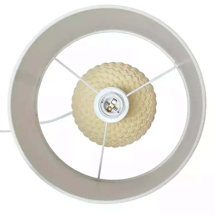 Kirklands Home Table Lamps|Purled Ceramic Table Lamp Yellow