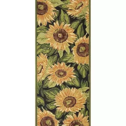 Kirklands Home Outdoor Rugs|Yellow Sunflower Indoor/Outdoor Runner, 1x4