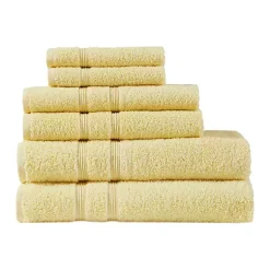 Kirklands Home Bath Towels|Turkish Cotton 6-pc. Towel Set Yellow