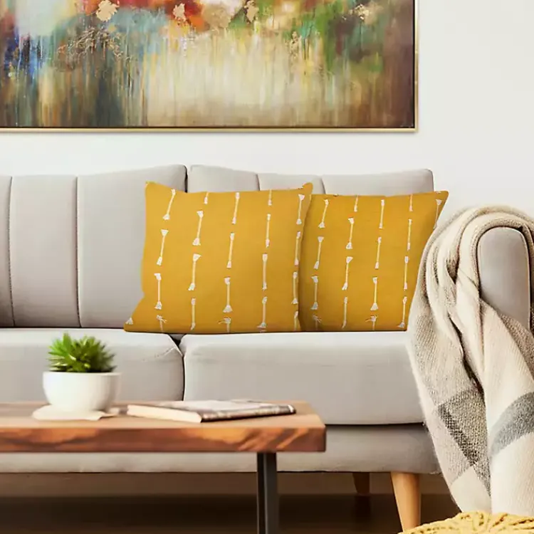 Outlet Woven Lines Pillow Pillows