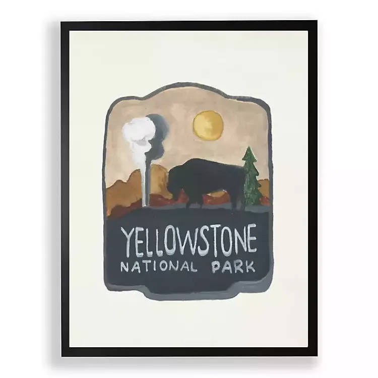 Kirklands Home Framed Art|Yellowstone National Park Framed Art Print