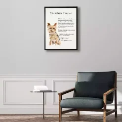 Kirklands Home Wall Quotes & Signs|Yorkshire Terrier Facts Framed Wall Plaque
