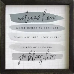 Kirklands Home Wall Quotes & Signs|You Belong Here Wall Plaque Gray