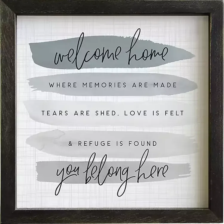 Kirklands Home Wall Quotes & Signs|You Belong Here Wall Plaque Gray