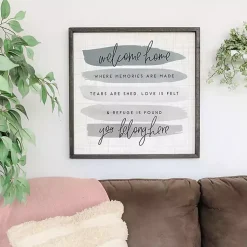 Kirklands Home Wall Quotes & Signs|You Belong Here Wall Plaque Gray
