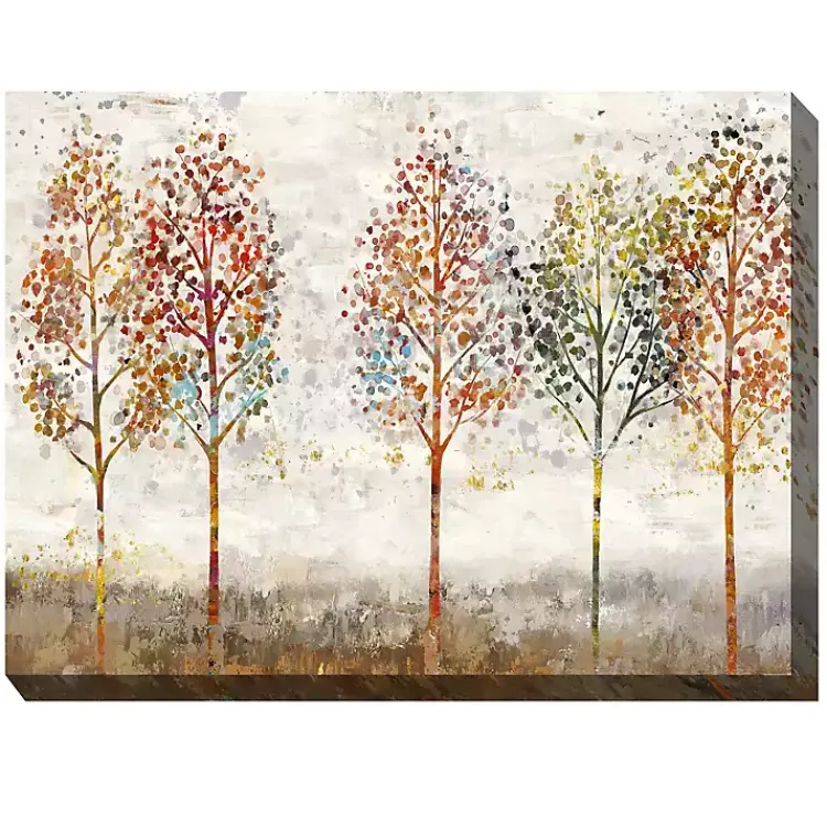 Kirklands Home Outdoor Wall Decor|Young Forest Trees Outdoor Canvas Art Print