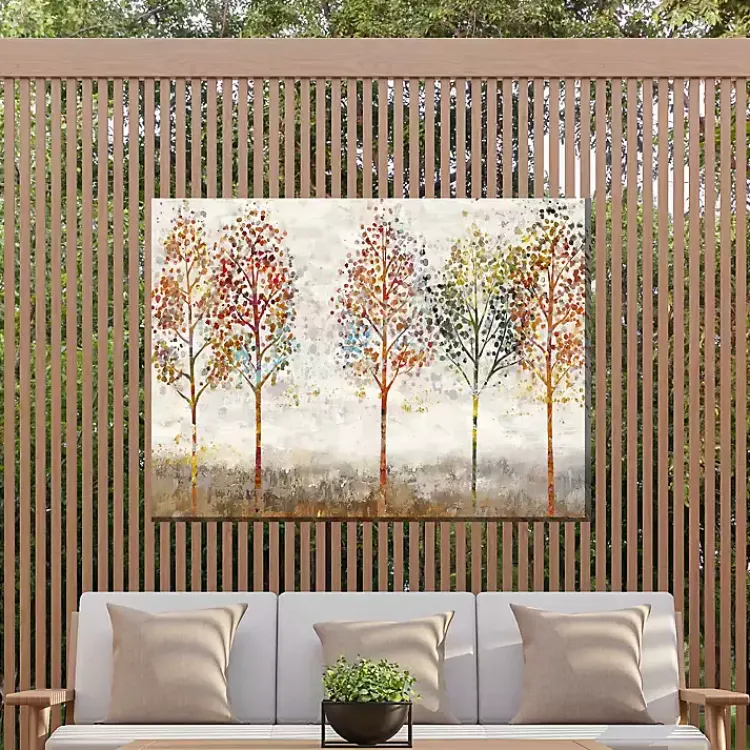 Kirklands Home Outdoor Wall Decor|Young Forest Trees Outdoor Canvas Art Print