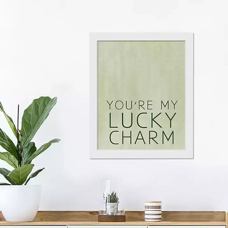 Sale You're My Lucky Charm Framed Canvas Art Print St Patricks Day Decorations