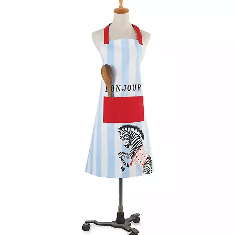 Kirklands Home Kitchen Accessories|Zebra Bonjour Apron